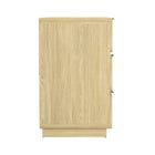 Manhattan Comfort - Commode double contemporaine moderne Chrystie 60" à 6 tiroirs - Naturel-Une partie de la collection Chrystie