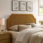 Modway - Magnolia Tissu rembourré Tête de lit King Size - Cuivre-Tuyauterie de contraste