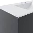 Modway - Vitality 36" Vanette de salle de bain - Gris blanc-Assemblée requise