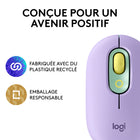 Logitech POP Mouse avec Sans Fil - Daydream-FLOW entre les mondes: Connectez jusqu'à 3 appareils sur Windows, Mac, Chrome OS ou Android en utilisant Bluetooth et passez entre les écrans en utilisant le bouton Easy-Switch ou FLOW
