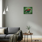 Minnesota Wild 16x20 sur toile Logo - Toile encadree - 20" x 16"-Parfait pour toute pièce de votre maison ou bureau