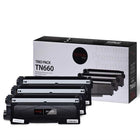 Premium Tone - Brother TN660 Compatible Trio Pack-Rendement: 3x2600