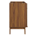 Modway - Render 24" Armoire de toilette de salle de bain (lavabo non inclus) - Noyer-Portes doubles à fermeture douce