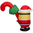 GEMMY - Décoration gonflable de Noël Stuart avec canne à sucre - 142 x 150 cm-Se dégonfle pour un rangement facile