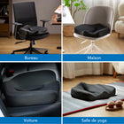 Mount-It - Coussin de siège Ergo Collection Premium Comfort-La mousse à mémoire de forme s'adapte à votre corps