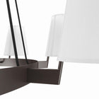 Modway - Surround 8-Lumière Lustre - Bronze blanc-Installation professionnelle requise