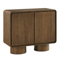 Modway - Lumo 2 portes Bois Armoire d’accent - Noyer-Armoire d’accent sculpturale moderne