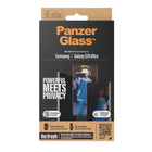 PanzerGlass - Protecteur d'écran de confidentialité pour Samsung Galaxy S24 Ultra - Noir-Repousse l'huile et l'eau, réduisant les traces d'empreintes digitales ainsi que la saleté, gel désinfectant et lotion pour les mains