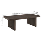 Hudson&Canal - Table basse rectangulaire Soren (122 cm) - Brun aulne-9
