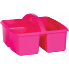 Teacher Created Resources - Pink Plastic Storage Caddy, Pack de 6-Ces caddies sont fabriqués à partir de plastique durable et comprennent des compartiments divisés pour une organisation facile.