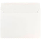 JAM Paper Enveloppes format livret à rabat droit gommé, 7 1/2 x 10 po, blanches, 1000 par paquet-Taille : 7 1/2 po x 10 po