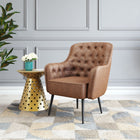Zuo - Tasmania Fauteuil d’appoint - Brun vintage-Supporte jusqu'à 330 lb