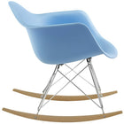 Modway - Rocker Plastique Chaise longue - Bleu-Semelles à bascule en bois massif