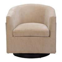 Zuo - Hanko Chaise pivotante - Beige doré-Soutien confortable des accoudoirs