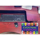 Ashley Productions - Smart Poly Tapis de souris pour ordinateur - 8" x 10" - Tout le monde est le bienvenu ici - Crayons - Paquet de 6-Ensemble de 6 tapis de souris en tissu antidérapant