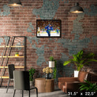 Andrei Kuzmenko 20x29 Canucks Celebrating-H - Toile encadree - 31" x 22"-Sous licence officielle de la LNH et de l'AJLNH