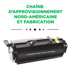 CIG - Cartouche de toner Lexmark T650 remise à neuf - rendement élevé - noir- Garantie de 2 ans avec garantie de performance à 100 %
