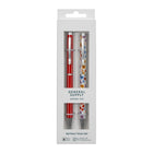 General Supply Goods + Co - Stylos Gel Torsadés - Motif Fleur Rose - Paquet de 2-Stylos gel à torsion avec encre noire
