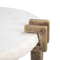 Zuo - Rench Table d’appoint - Blanc-Marbre naturel offrant élégance intemporelle et sophistication