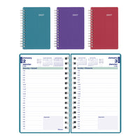 Blueline - 2027 Agenda quotidien DuraFlex – 8 po x 5 po – couleurs assorties – bilingue-12 mois: janvier 2027 à décembre 2027