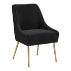 Zuo - Maxine Chaise de salle à manger - Noir/Or-Assemblage requis