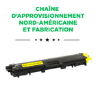 CIG - Cartouche de toner Brother TN221Y remise à neuf - rendement standard - jaune- Garantie de 2 ans avec garantie de performance à 100 %