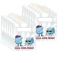 Creative Teaching Press - Lecture cool pour les enfants Sac Book Buddy - 2 paquets de 6-Protégez et organisez vos livres et fournitures de classe avec ce sac de rangement transparent polyvalent !