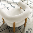 Modway - Sable Tissu rembourré Fauteuil - Ivory Natural-Tissu doux à bruyère