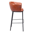 Zuo - Garston Tabouret de bar - Brun-Garantie limitée de 3 ans