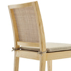 Modway - Ovard Bois et rotin Chaise à manger - Naturel-9