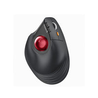 ProtoArc - NL Souris ergonomique verticale sans fil - Rouge-Batterie lithium intégrée de 500 mAh, charge facilement la souris avec le câble USB C inclus, n’importe quand, n’importe où