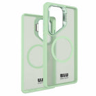 Blu Element - Coque Chromatic Kick Compatible MagSafe Galaxy S25 - Vert Clair-Protection renforcée pour l’appareil photo