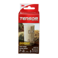 Nexcare - Tensor Bandage élastique avec pinces, 4 po, beige-La pince innovante s’enclenche en place, tient fermement et se règle facilement