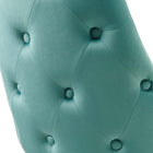 Modway - Adorn Performance Velvet Fauteuil d’appoint de salle à manger Ensemble de 2 - Sarcelle-Capacité du poids de la chaise : 300 lbs.
