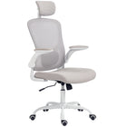 HOMCOM - Chaise de bureau ergonomique avec soutien lombaire 4d - gris-Maille respirante empêchant l’étouffement, assurant un confort frais toute la journée 