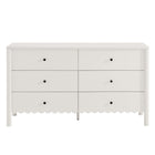 Modway - Emmeline 6 tiroirs festonnés Commode, Blanc-8