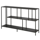 Hudson&Canal - Console Winthrop 52" L - Bronze noirci-Le dessus peut supporter 40 lb, les étagères du milieu et du bas peuvent supporter respectivement 20 et 30 lb