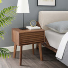 Modway - Render Table d’appoint, Noyer-Stratifié lisse à grain de bois