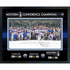 Edmonton Oilers 16x20 PhotoGlass 2025 Conference Champions - Impression encadree - 20" x 16"-Qualité supérieure - virtual frames