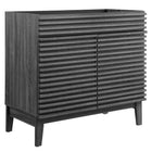 Modway - Render 36" Armoire à coiffeuse de salle de bain - Charbon de bois-7