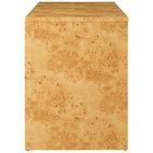 Modway - Hudson Bois de burl à deux tiroirs Bureau - Naturel-Glissières de plancher sans marquage