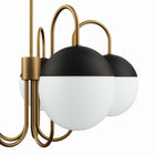 Modway - Stellar 5-Lumière Lustre - Laiton satin opale-Installation professionnelle requise