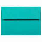 JAM Paper - Enveloppes d'invitation colorées A7 - 5 1/4 x 7 1/4 - bleu mer recyclé - Paquet de 100-Nos enveloppes sont fabriquées à partir de 30 % de papier recyclé de 24 lb et comportent une fermeture en gomme à rabat droit avec une finition lisse