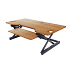 Rocelco – Support de bureau haut de gamme DADR-46 à hauteur réglable, 46 po, avec portée verticale allongée, teck-Support de bureau à hauteur réglable avec portée verticale allongée