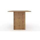 Manhattan Comfort - Table à manger moderne Nomad 172,5 cm - Nature-Table de salle à manger de style rustique avec détails en grain de bois et base en H