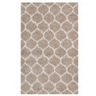 Modway - Solvea Treillis marocain Tapis Shag de 8 pi l x 10 pi L - Beige et ivoire-Tapis marocain à treillis shag
