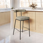 Zuo - Kede Tabouret de bar - Tweed vert-Assemblage requis