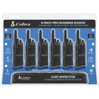 Cobra - PX650 Radio bidirectionnelle professionnelle FRS avec station de chargement – Lot de 6-Type de batterie : batterie Li-polymère 2000 mAh
