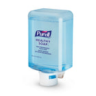 Purell - Healthy Soap Mousse sans parfum haute performance avec technologie Clean Release - 1,2 L - Paquetde 2-Plus fort : La technologie CLEAN RELEASE® améliore la performance du savon en pénétrant dans les fissures et les crevasses de la peau 2 fois mieux que le savon ordinaire pour soulever et éliminer plus de 99 % de la saleté et des germes
