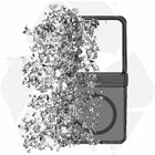 ITSKINS - Étui Hybrid_R Hinge avec MagSafe pour Galaxy Z Flip 7 – Fumé/Transparent-Protection intégrale à 360°